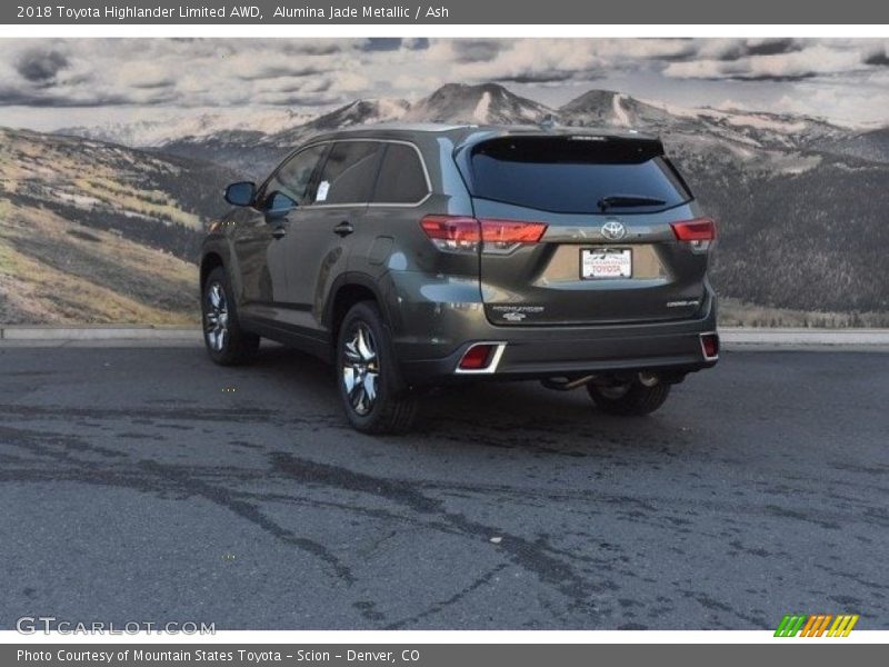 Alumina Jade Metallic / Ash 2018 Toyota Highlander Limited AWD