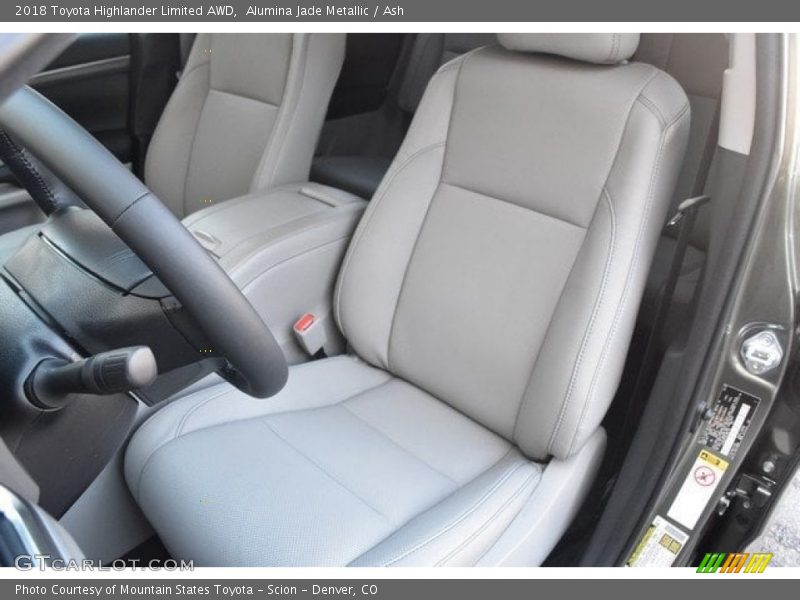 Alumina Jade Metallic / Ash 2018 Toyota Highlander Limited AWD