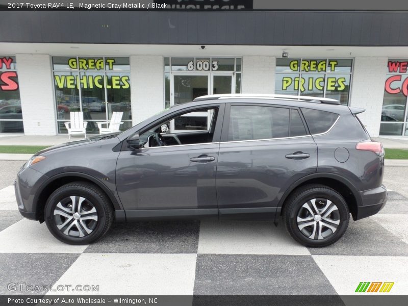 Magnetic Gray Metallic / Black 2017 Toyota RAV4 LE
