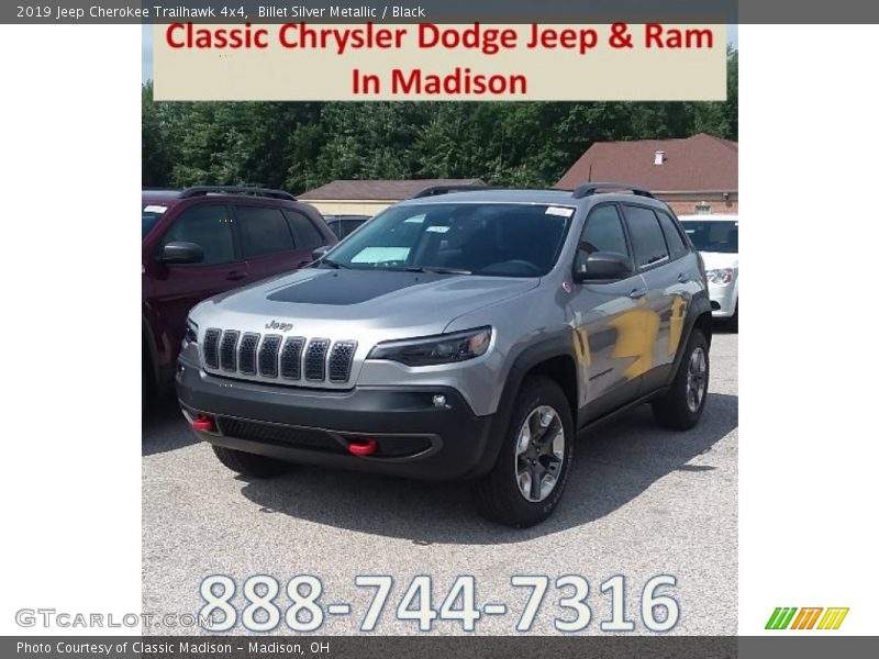 Billet Silver Metallic / Black 2019 Jeep Cherokee Trailhawk 4x4