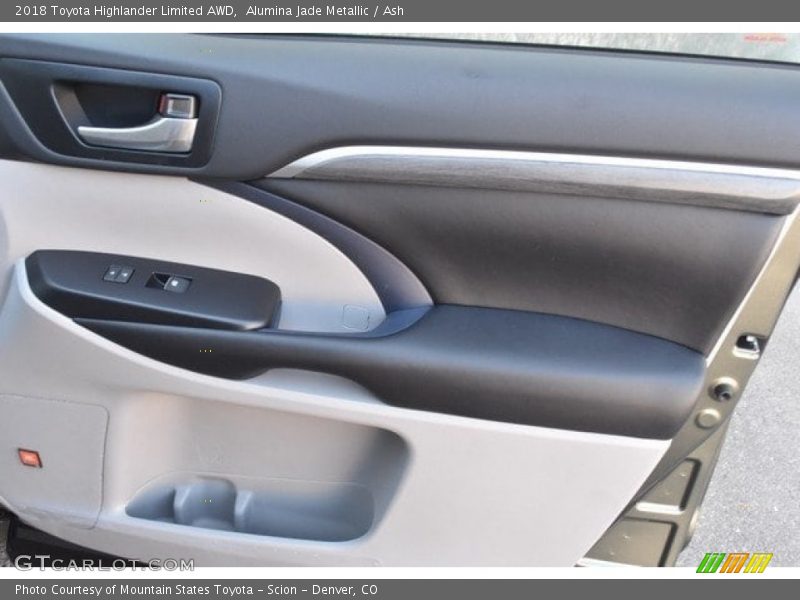 Alumina Jade Metallic / Ash 2018 Toyota Highlander Limited AWD