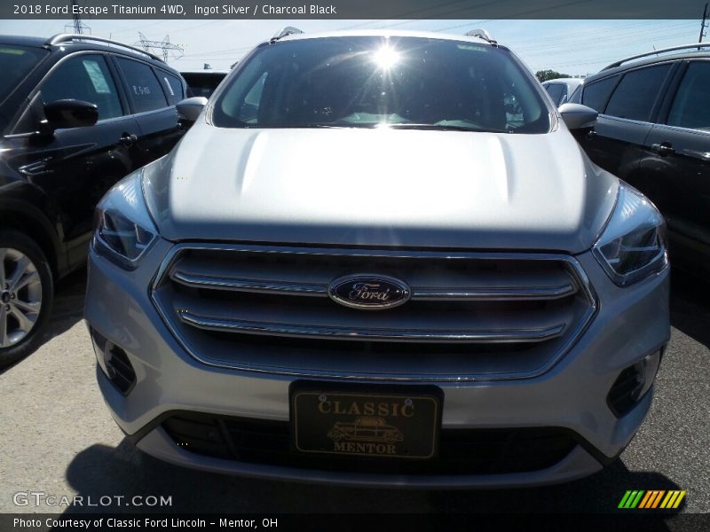Ingot Silver / Charcoal Black 2018 Ford Escape Titanium 4WD