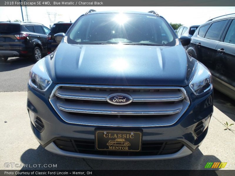 Blue Metallic / Charcoal Black 2018 Ford Escape SE 4WD