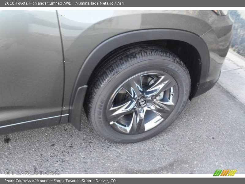 Alumina Jade Metallic / Ash 2018 Toyota Highlander Limited AWD