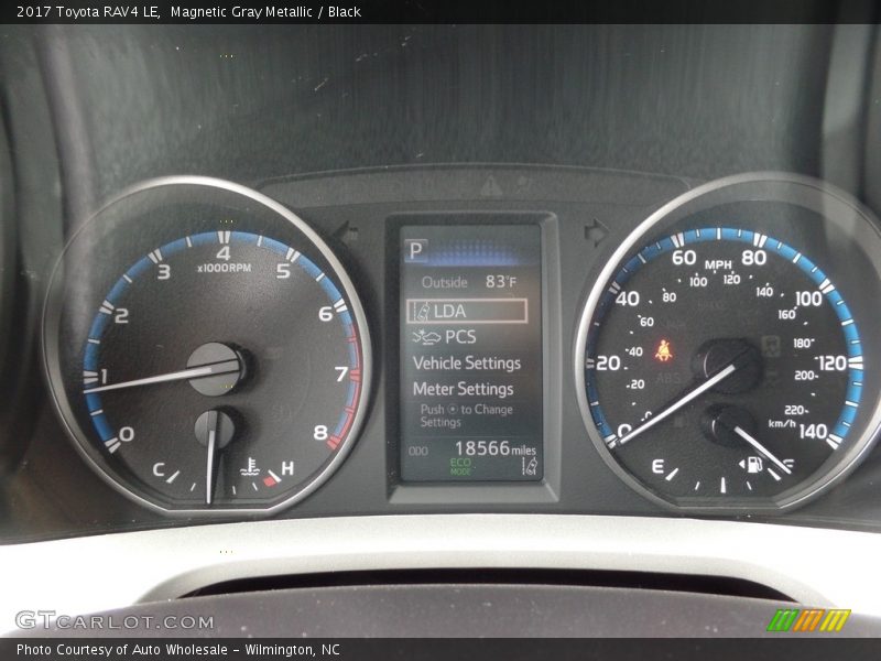 Magnetic Gray Metallic / Black 2017 Toyota RAV4 LE