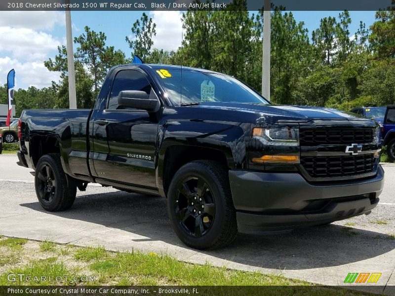 Black / Dark Ash/Jet Black 2018 Chevrolet Silverado 1500 WT Regular Cab