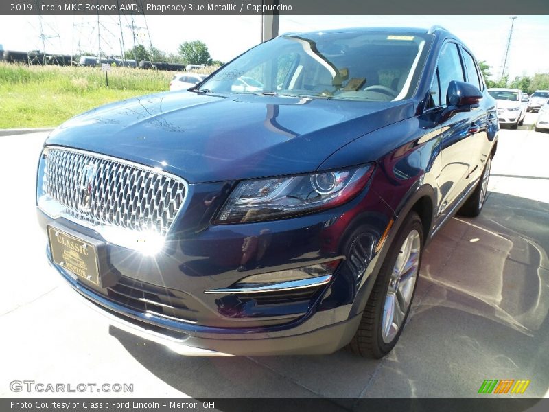 Rhapsody Blue Metallic / Cappuccino 2019 Lincoln MKC Reserve AWD