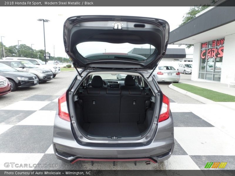 Modern Steel Metallic / Black 2018 Honda Fit Sport