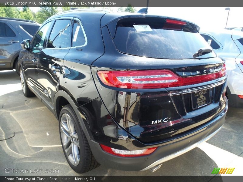 Infinite Black Metallic / Ebony 2019 Lincoln MKC Reserve AWD