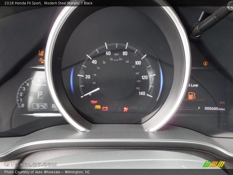 Modern Steel Metallic / Black 2018 Honda Fit Sport