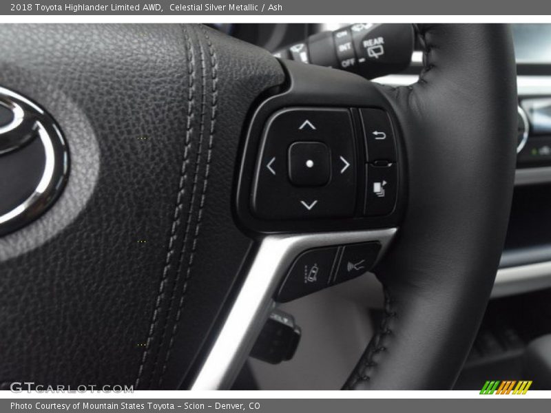 Celestial Silver Metallic / Ash 2018 Toyota Highlander Limited AWD
