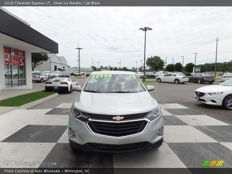 Silver Ice Metallic / Jet Black 2018 Chevrolet Equinox LT