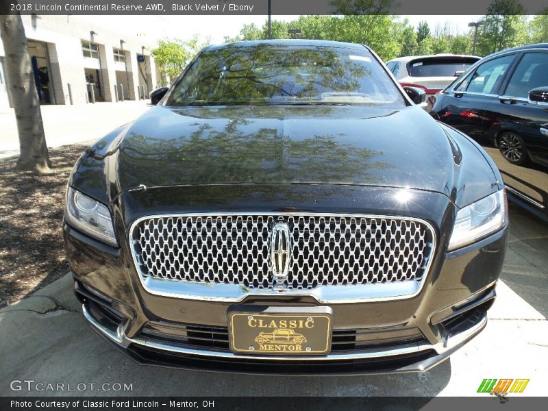 Black Velvet / Ebony 2018 Lincoln Continental Reserve AWD