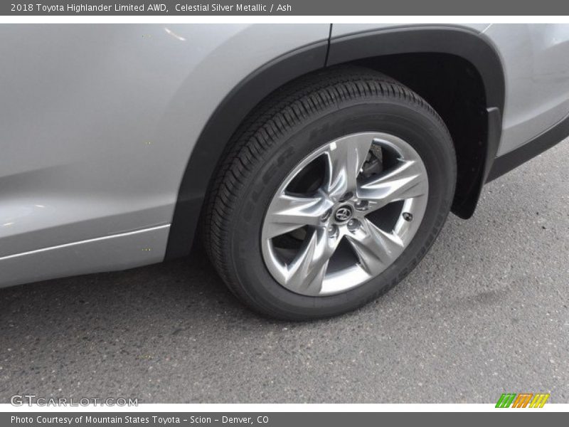 Celestial Silver Metallic / Ash 2018 Toyota Highlander Limited AWD