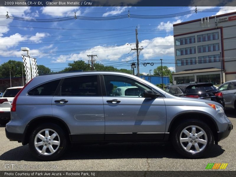 Glacier Blue Metallic / Gray 2009 Honda CR-V EX