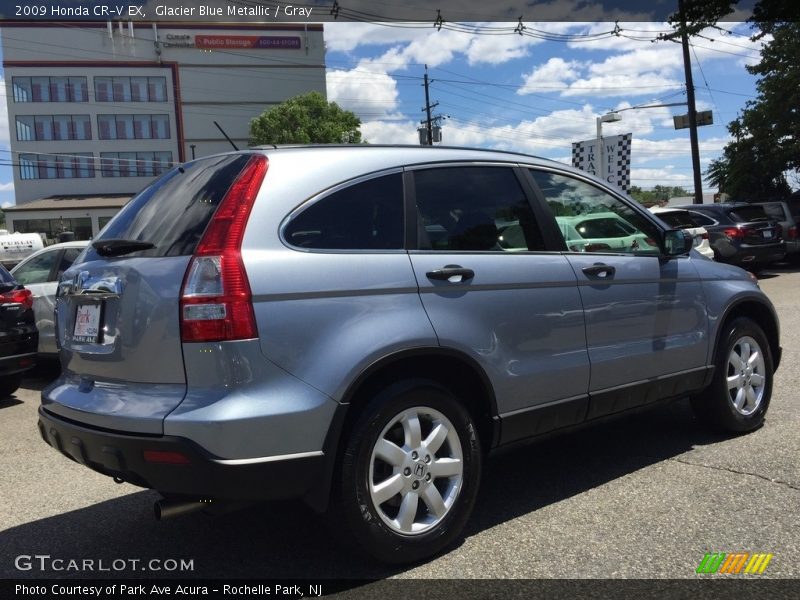 Glacier Blue Metallic / Gray 2009 Honda CR-V EX