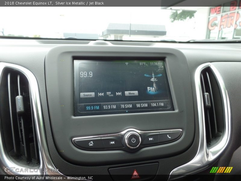 Silver Ice Metallic / Jet Black 2018 Chevrolet Equinox LT