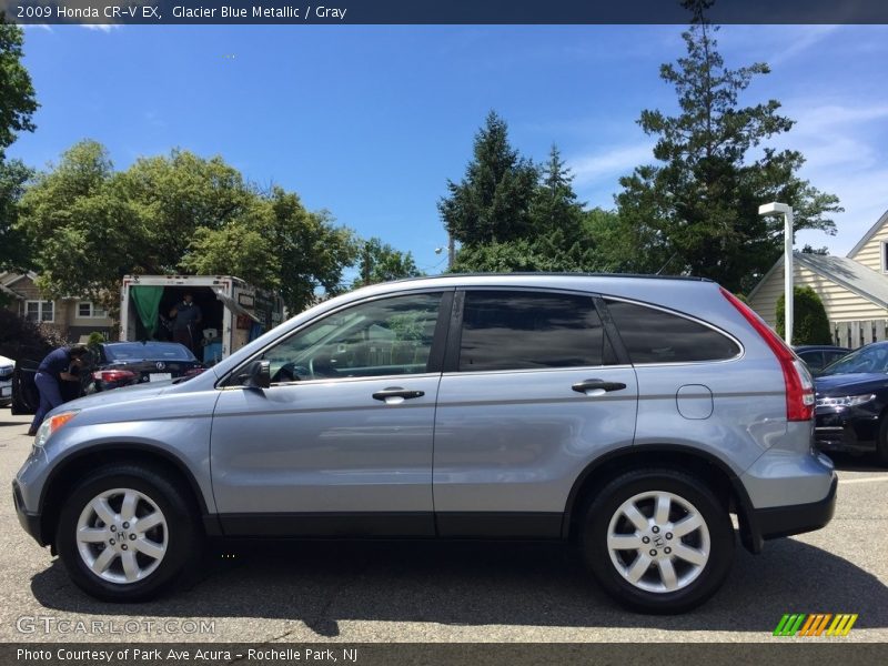 Glacier Blue Metallic / Gray 2009 Honda CR-V EX