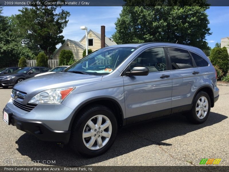 Glacier Blue Metallic / Gray 2009 Honda CR-V EX