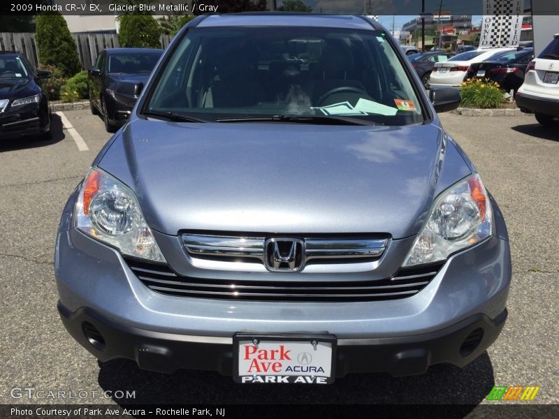 Glacier Blue Metallic / Gray 2009 Honda CR-V EX