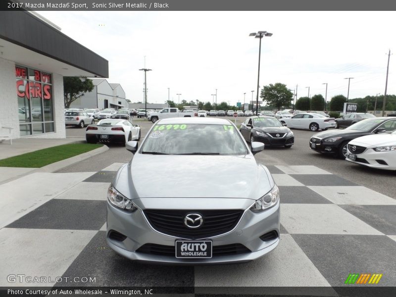 Sonic Silver Metallic / Black 2017 Mazda Mazda6 Sport