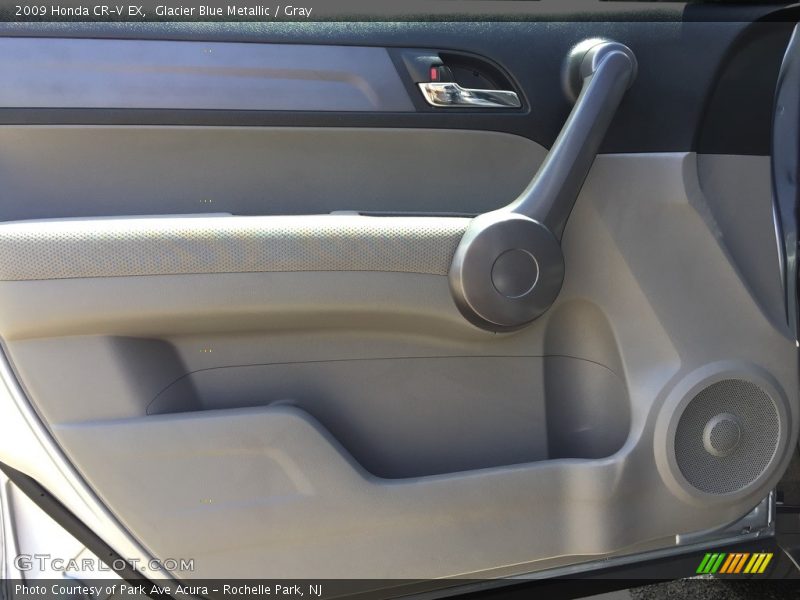 Glacier Blue Metallic / Gray 2009 Honda CR-V EX