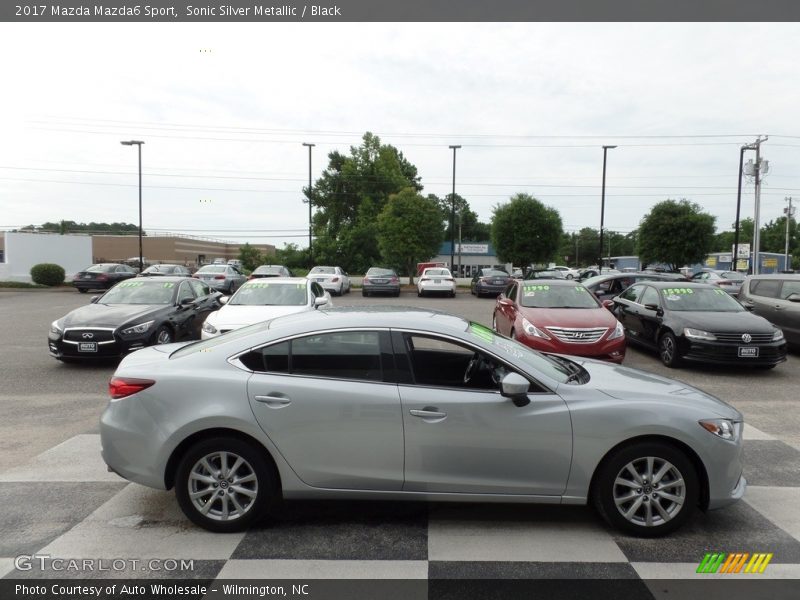 Sonic Silver Metallic / Black 2017 Mazda Mazda6 Sport