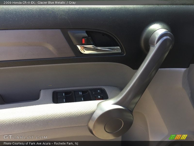 Glacier Blue Metallic / Gray 2009 Honda CR-V EX