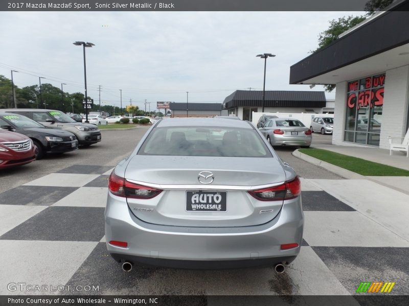 Sonic Silver Metallic / Black 2017 Mazda Mazda6 Sport