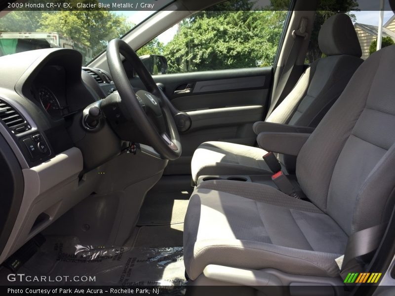 Glacier Blue Metallic / Gray 2009 Honda CR-V EX