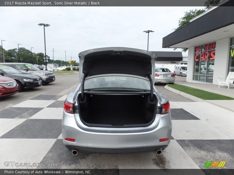 Sonic Silver Metallic / Black 2017 Mazda Mazda6 Sport