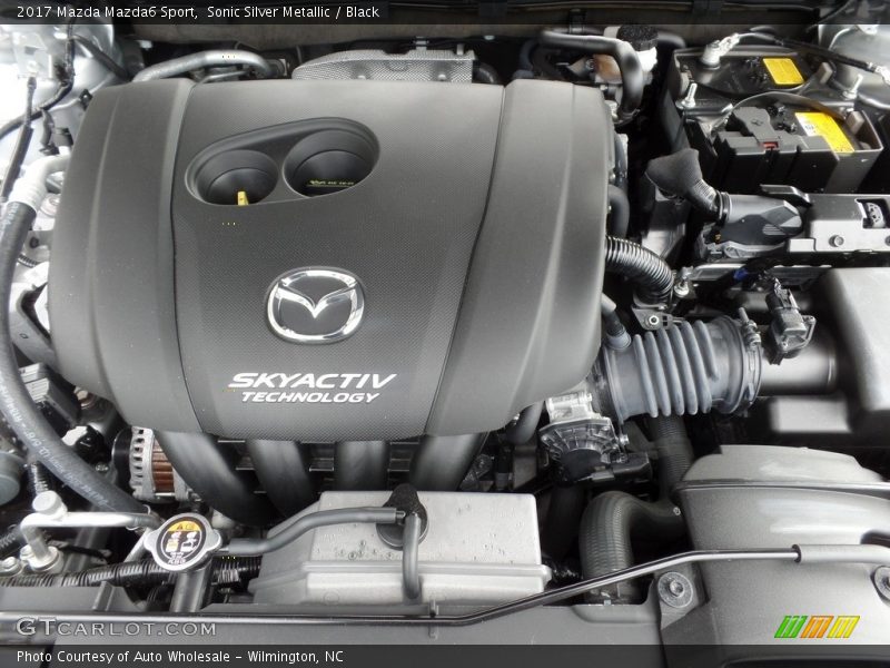 Sonic Silver Metallic / Black 2017 Mazda Mazda6 Sport