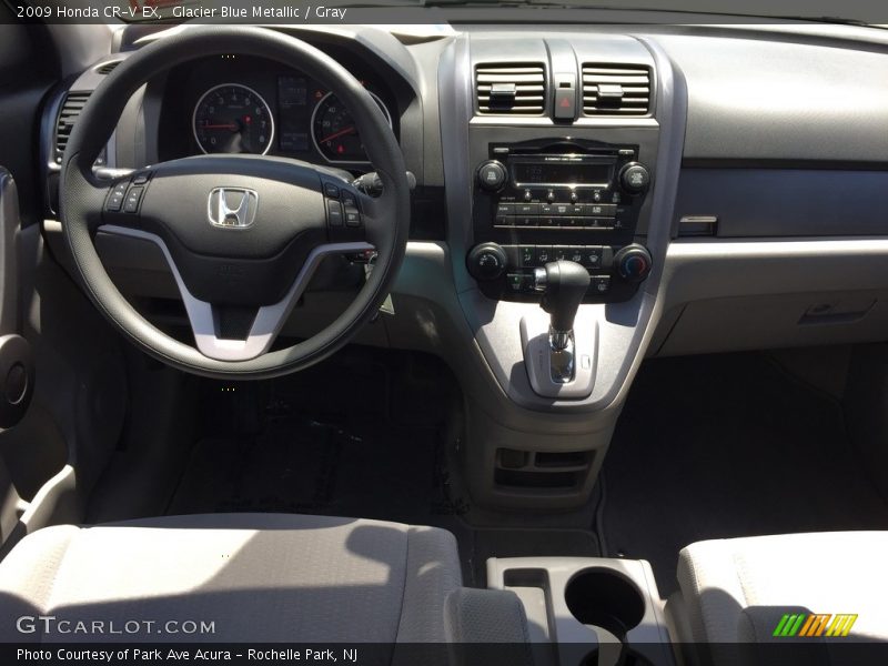 Glacier Blue Metallic / Gray 2009 Honda CR-V EX