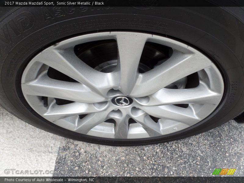 Sonic Silver Metallic / Black 2017 Mazda Mazda6 Sport