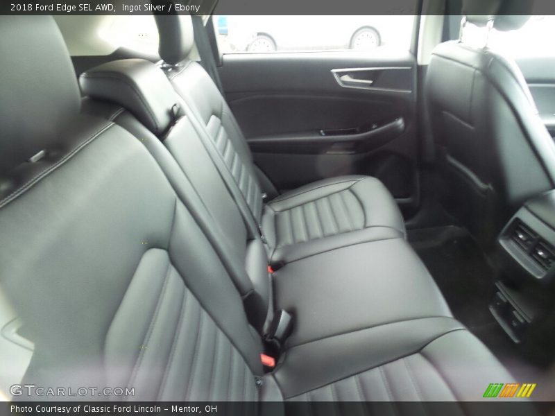 Ingot Silver / Ebony 2018 Ford Edge SEL AWD