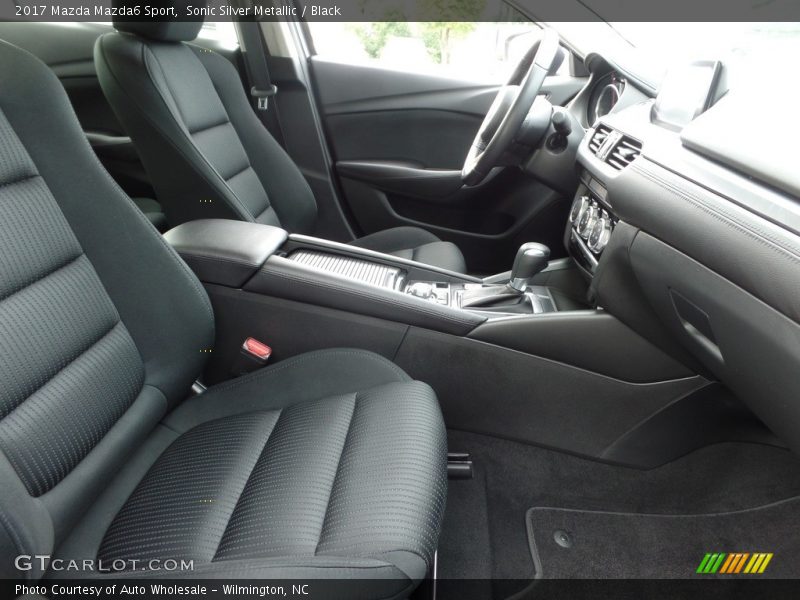 Sonic Silver Metallic / Black 2017 Mazda Mazda6 Sport