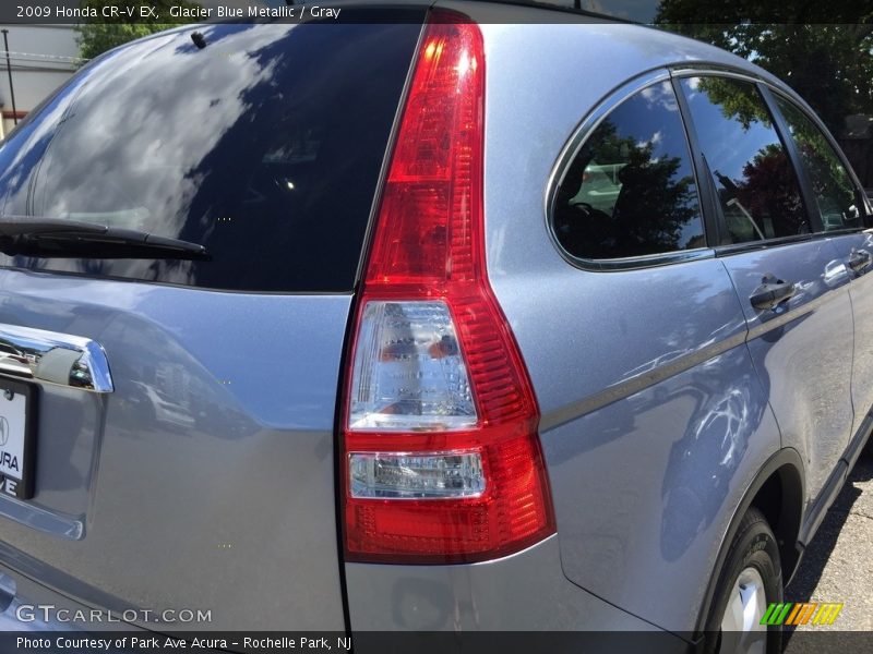 Glacier Blue Metallic / Gray 2009 Honda CR-V EX