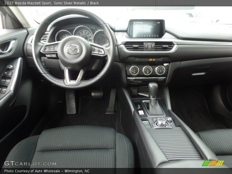 Sonic Silver Metallic / Black 2017 Mazda Mazda6 Sport