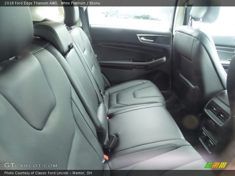White Platinum / Ebony 2018 Ford Edge Titanium AWD
