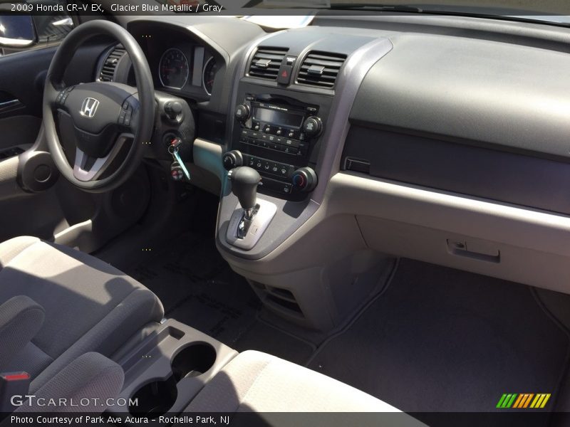 Glacier Blue Metallic / Gray 2009 Honda CR-V EX