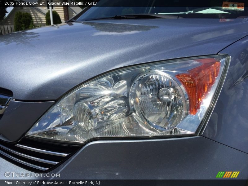 Glacier Blue Metallic / Gray 2009 Honda CR-V EX