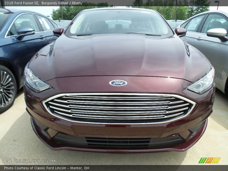 Burgundy Velvet / Ebony 2018 Ford Fusion SE