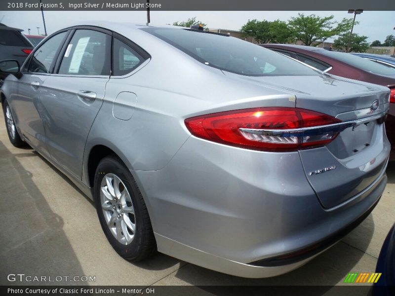 Ingot Silver / Medium Light Stone 2018 Ford Fusion S