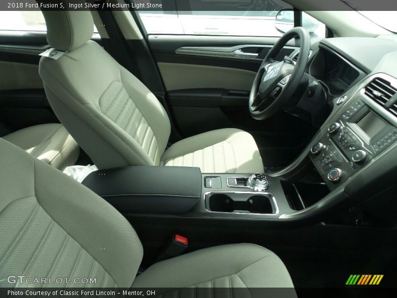 Ingot Silver / Medium Light Stone 2018 Ford Fusion S