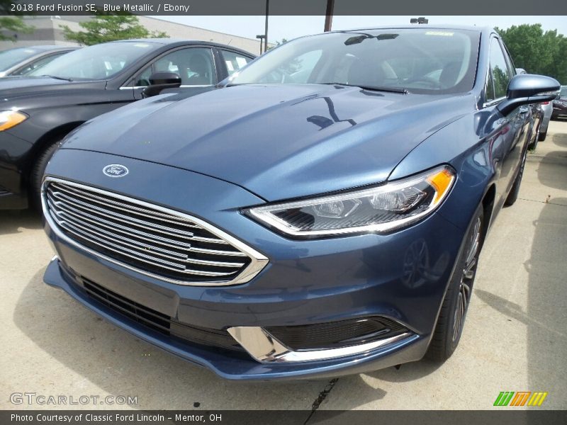 Blue Metallic / Ebony 2018 Ford Fusion SE
