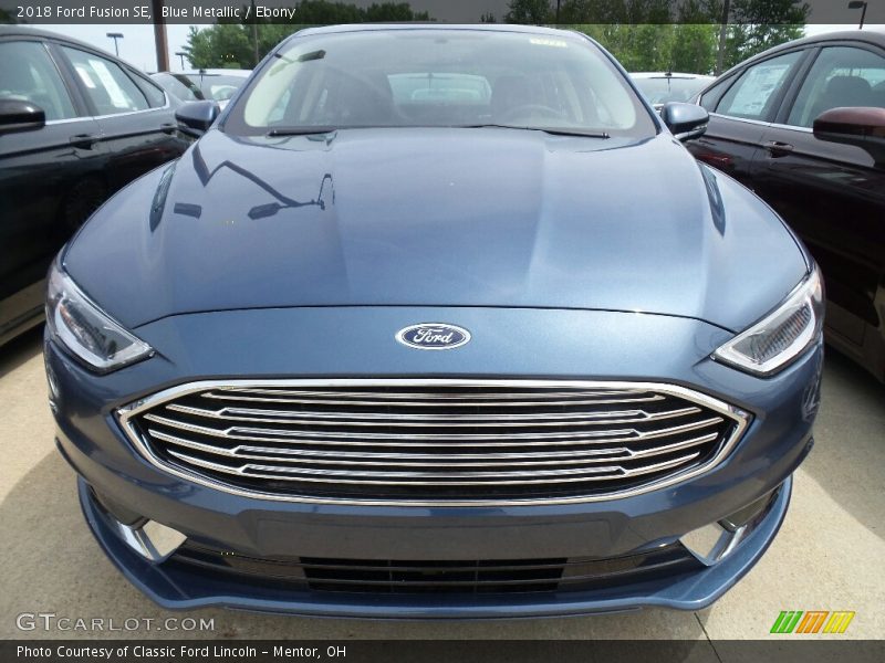 Blue Metallic / Ebony 2018 Ford Fusion SE