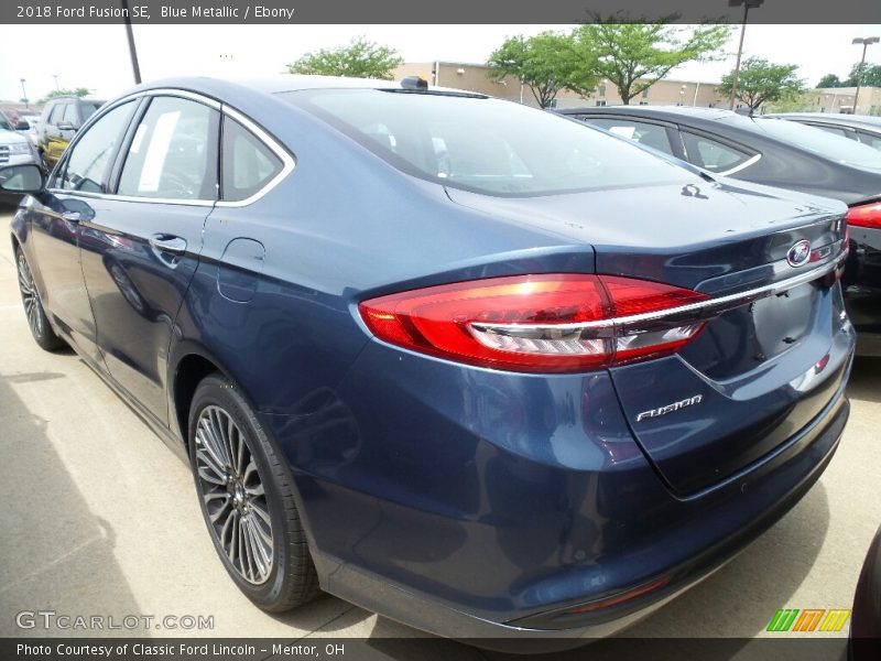 Blue Metallic / Ebony 2018 Ford Fusion SE