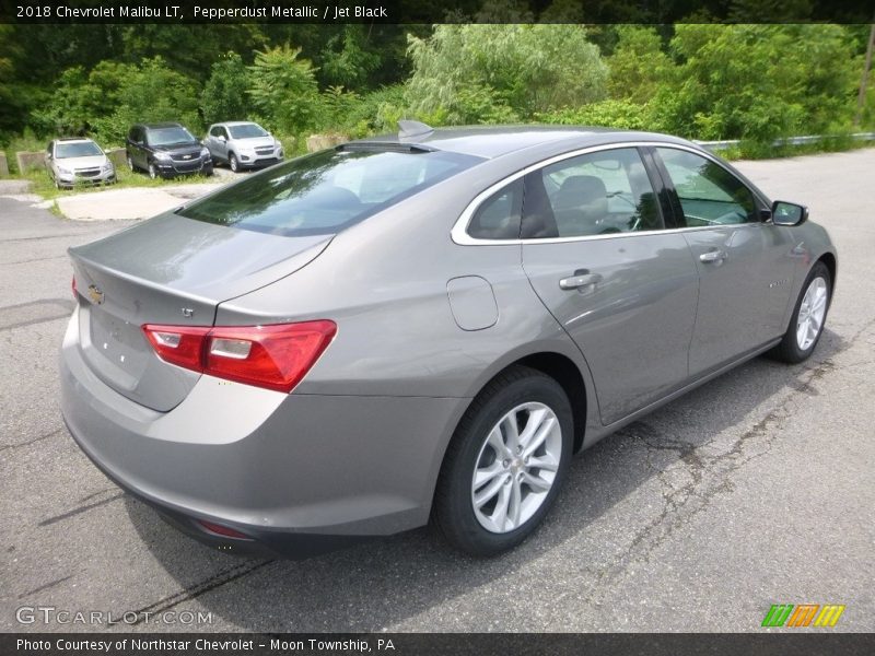Pepperdust Metallic / Jet Black 2018 Chevrolet Malibu LT
