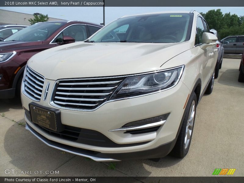 Ivory Pearl / Cappuccino 2018 Lincoln MKC Select AWD