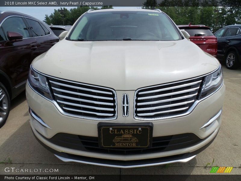 Ivory Pearl / Cappuccino 2018 Lincoln MKC Select AWD